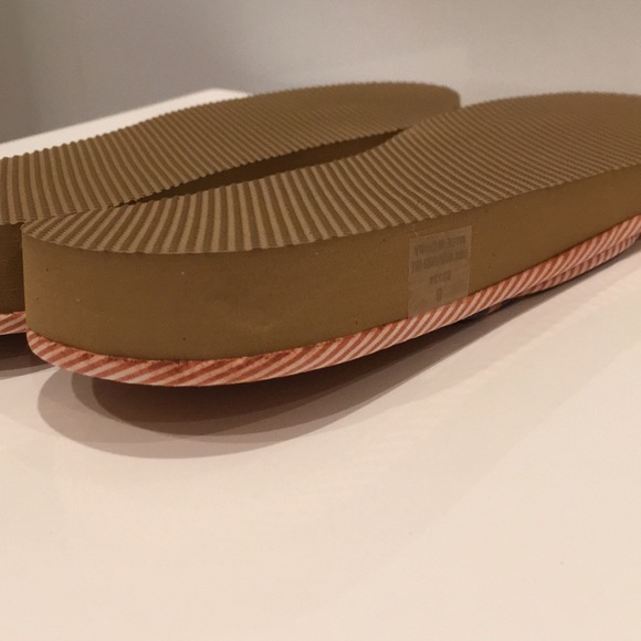 J Crew Sandals Size 8 NWT "Shirting Stripe" Style - Picture 9 of 11